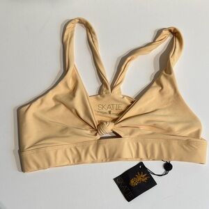 Skatie Women's Georgie baby yellow sports bra